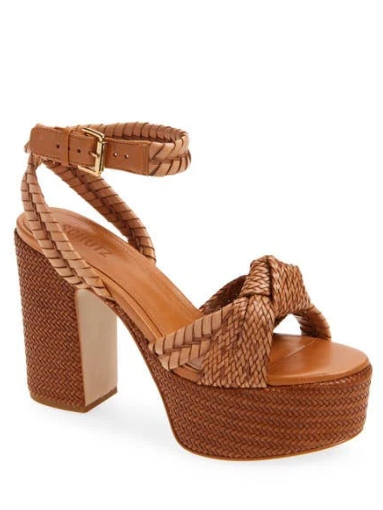 Schutz // Khari Platform Ankle-Strap Sandals